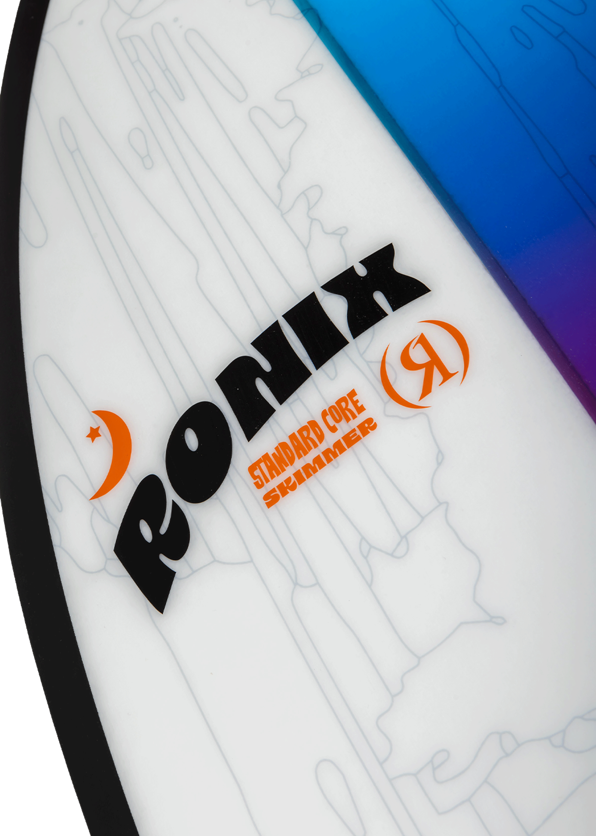 RONIX WAKESURF 2025 - Standard Core - Skimmer - Skyscape Blue / Red