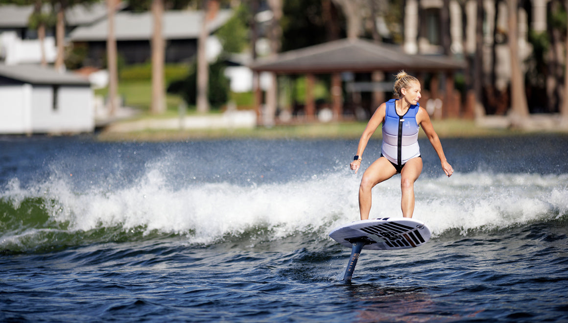 Ronix Coral - Women's CE Approved Impact Vest - White / Blue Fade