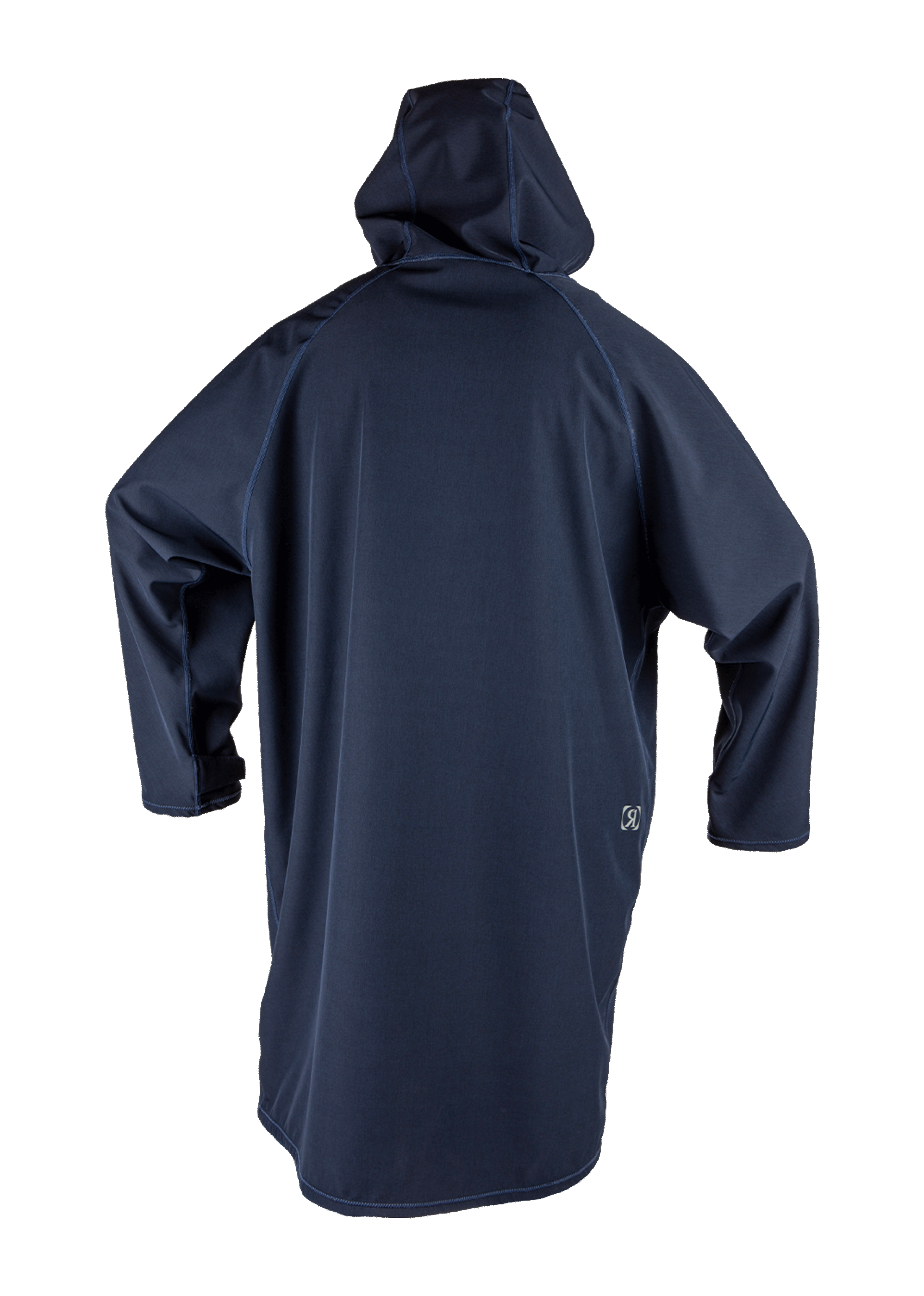 Ronix Head Honcho Poncho - Wet / Dry Zip Up - Navy Blue / Grey
