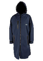 Ronix Head Honcho Poncho - Wet / Dry Zip Up - Navy Blue / Grey