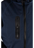 Ronix Head Honcho Poncho - Wet / Dry Zip Up - Navy Blue / Grey