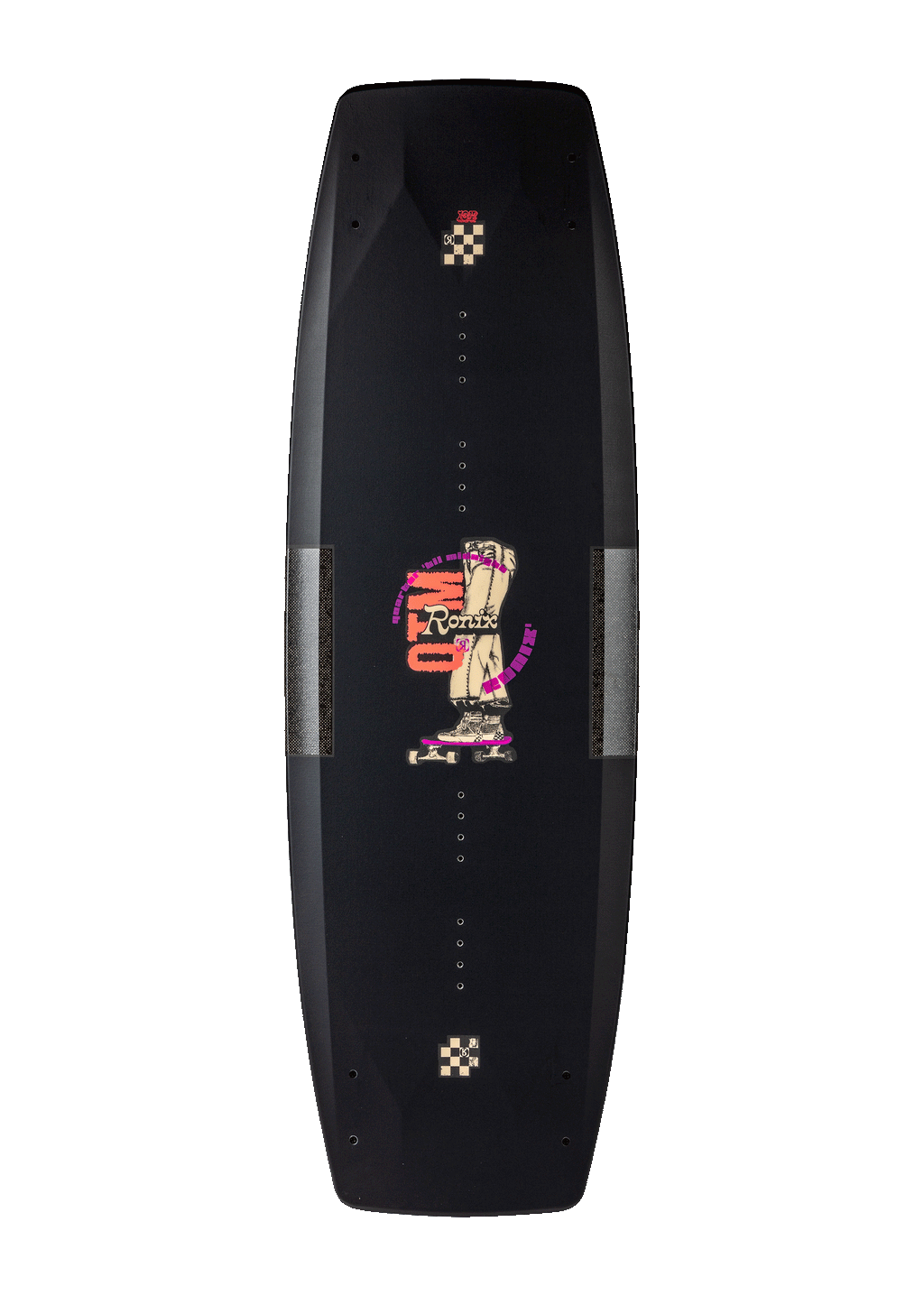 RONIX WAKEBOARDS 2025 - Quarter 'Til Midnight SF - Skate Black / Coral
