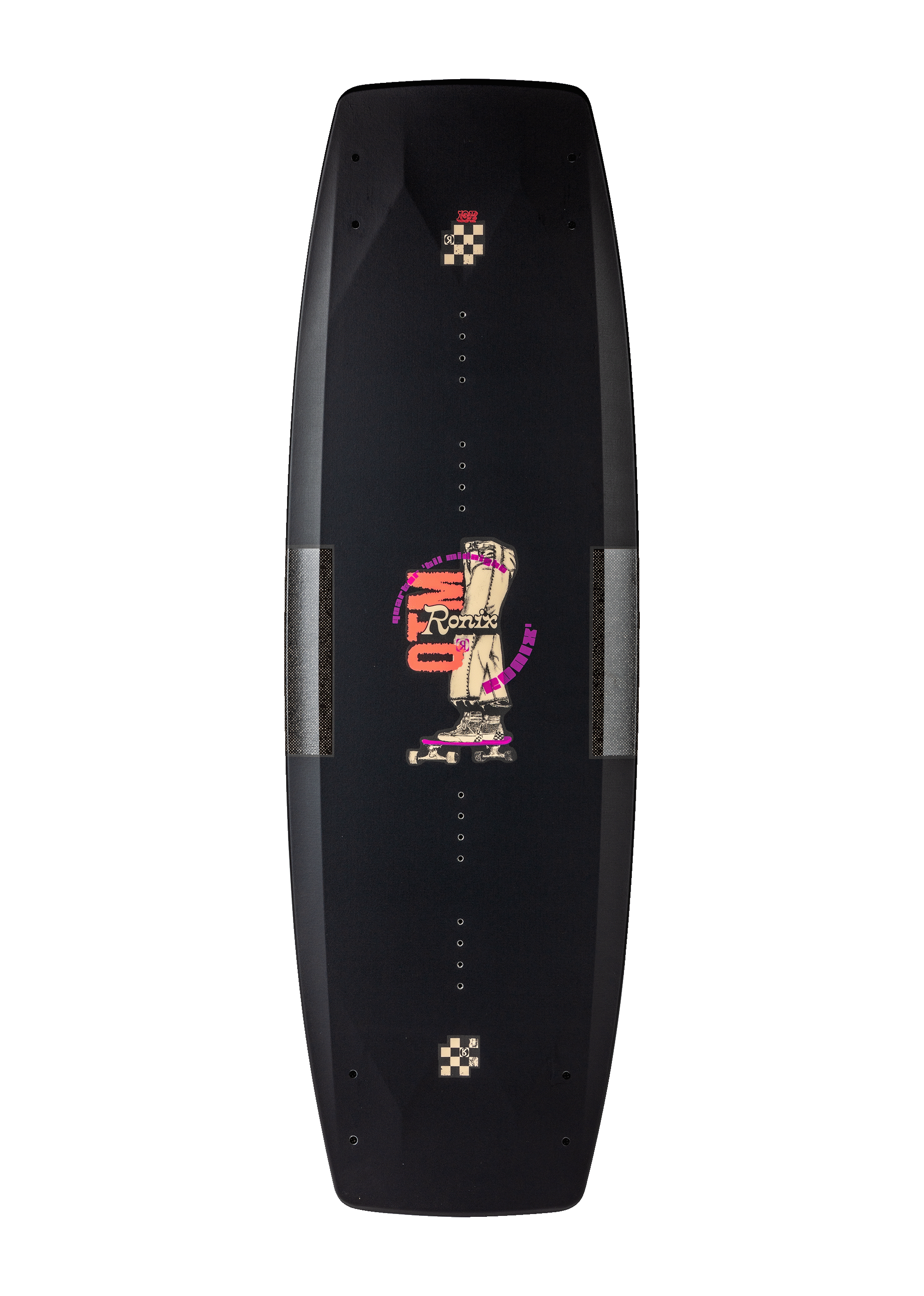 RONIX WAKEBOARDS 2025 - Quarter 'Til Midnight SF - Skate Black / Coral