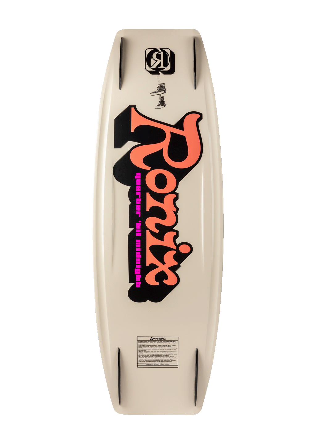 RONIX WAKEBOARDS 2025 - Quarter 'Til Midnight SF - Skate Black / Coral