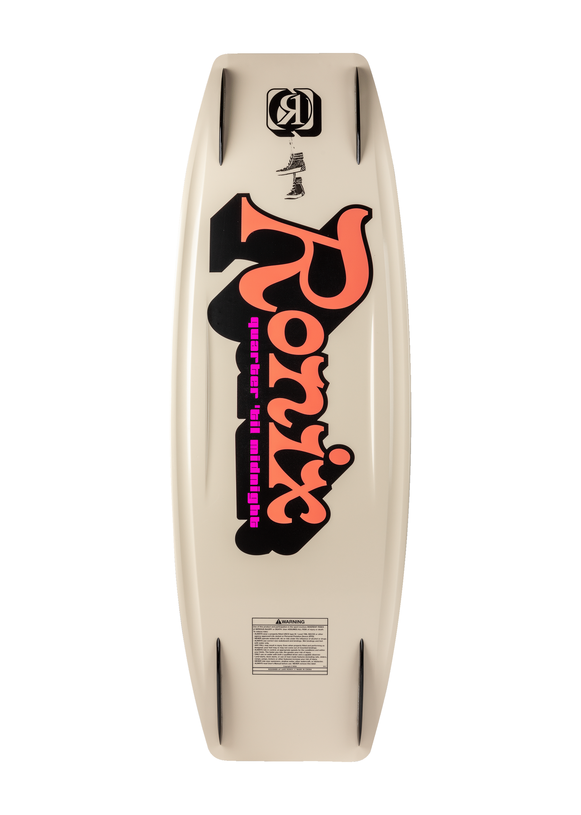 RONIX WAKEBOARDS 2025 - Quarter 'Til Midnight SF - Skate Black / Coral