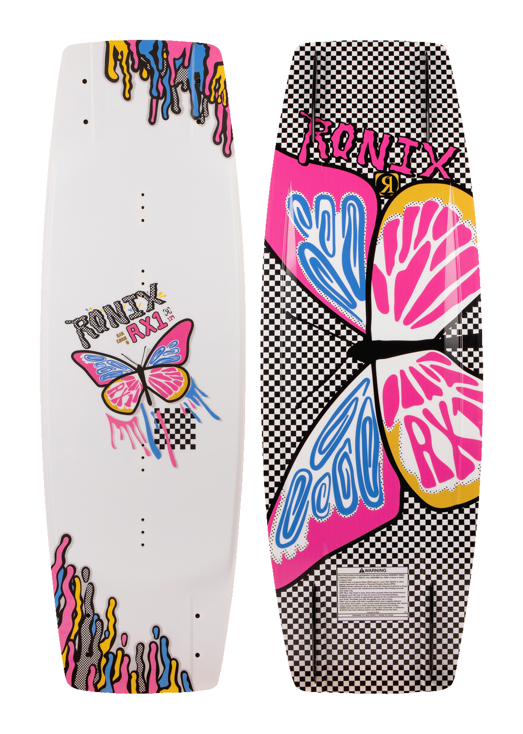RONIX WAKEBOARDS 2025 - Girl's RX1 - Air Core 3 - Checkered Butterfly