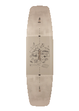 Load image into Gallery viewer, RONIX WAKEBOARDS 2025 - Pinpoint - All Over Flex board Sand / Sketchy Vitals
