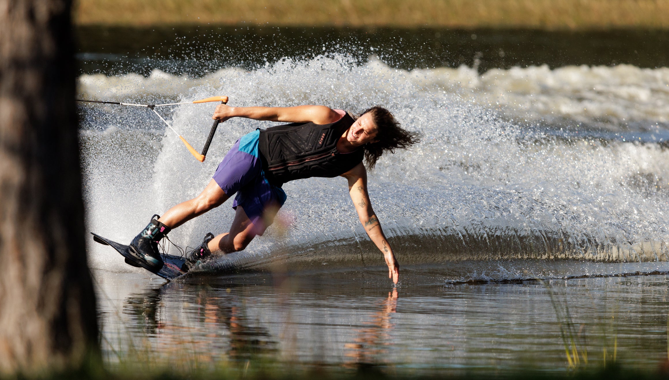 RONIX WAKEBOARDS 2025 - Quarter 'Til Midnight SF - Skate Black / Coral