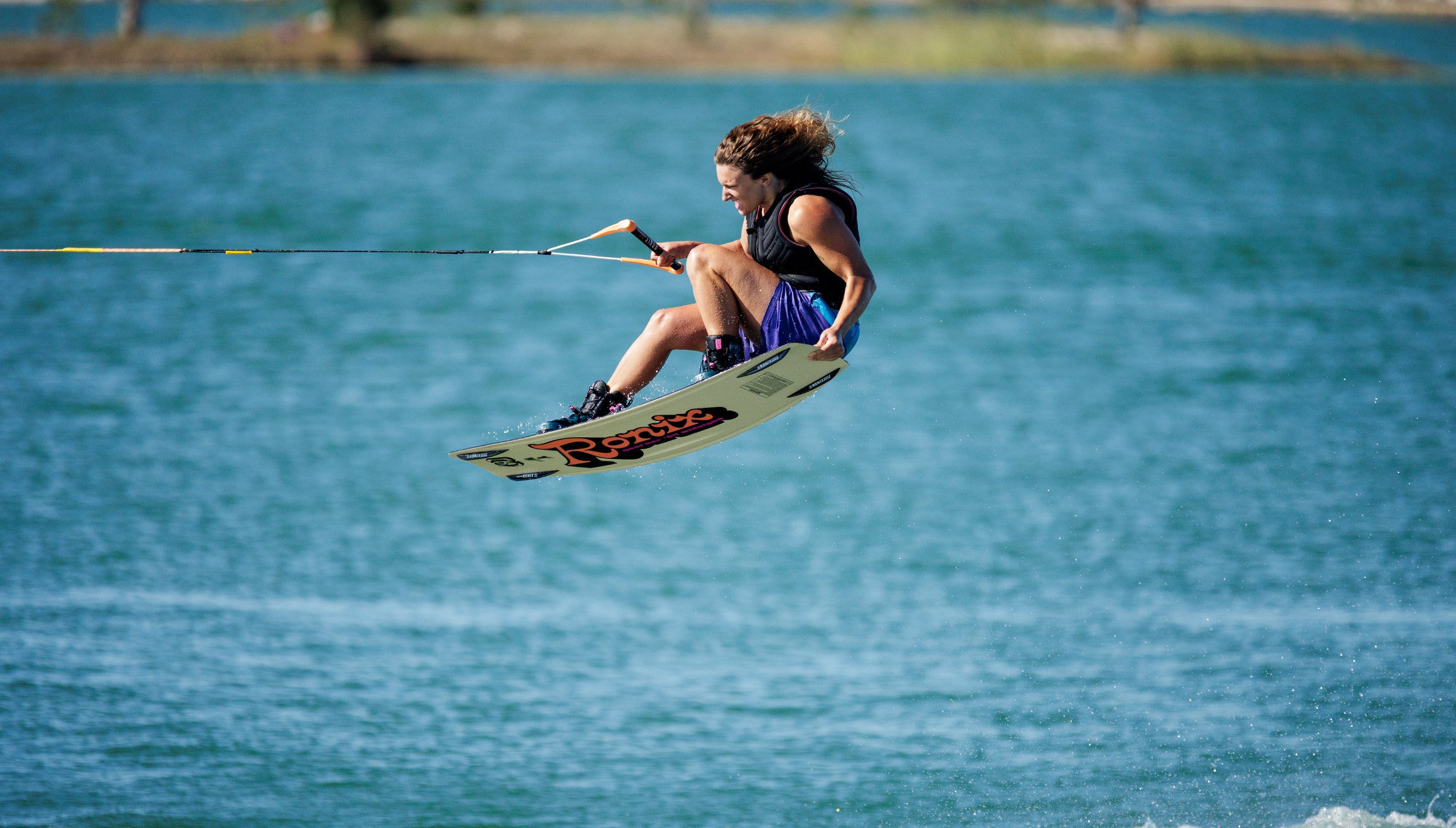 RONIX WAKEBOARDS 2025 - Quarter 'Til Midnight SF - Skate Black / Coral