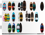 RONIX WAKESURF 2025 - Standard Core - Skimmer - Skyscape Blue / Red