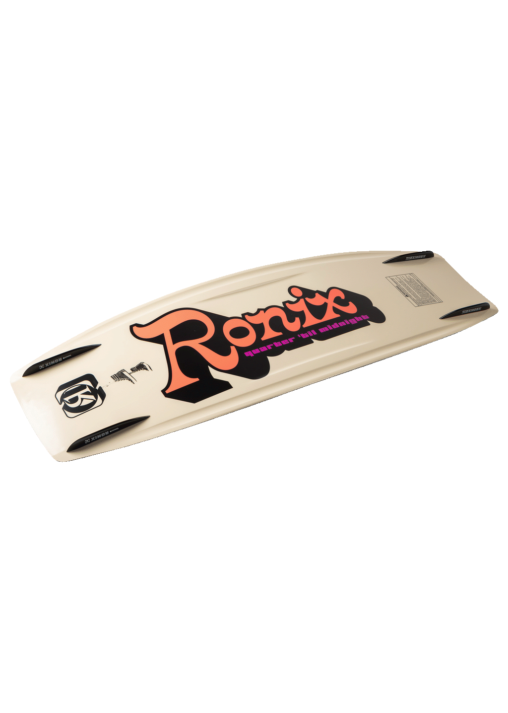 RONIX WAKEBOARDS 2025 - Quarter 'Til Midnight SF - Skate Black / Coral