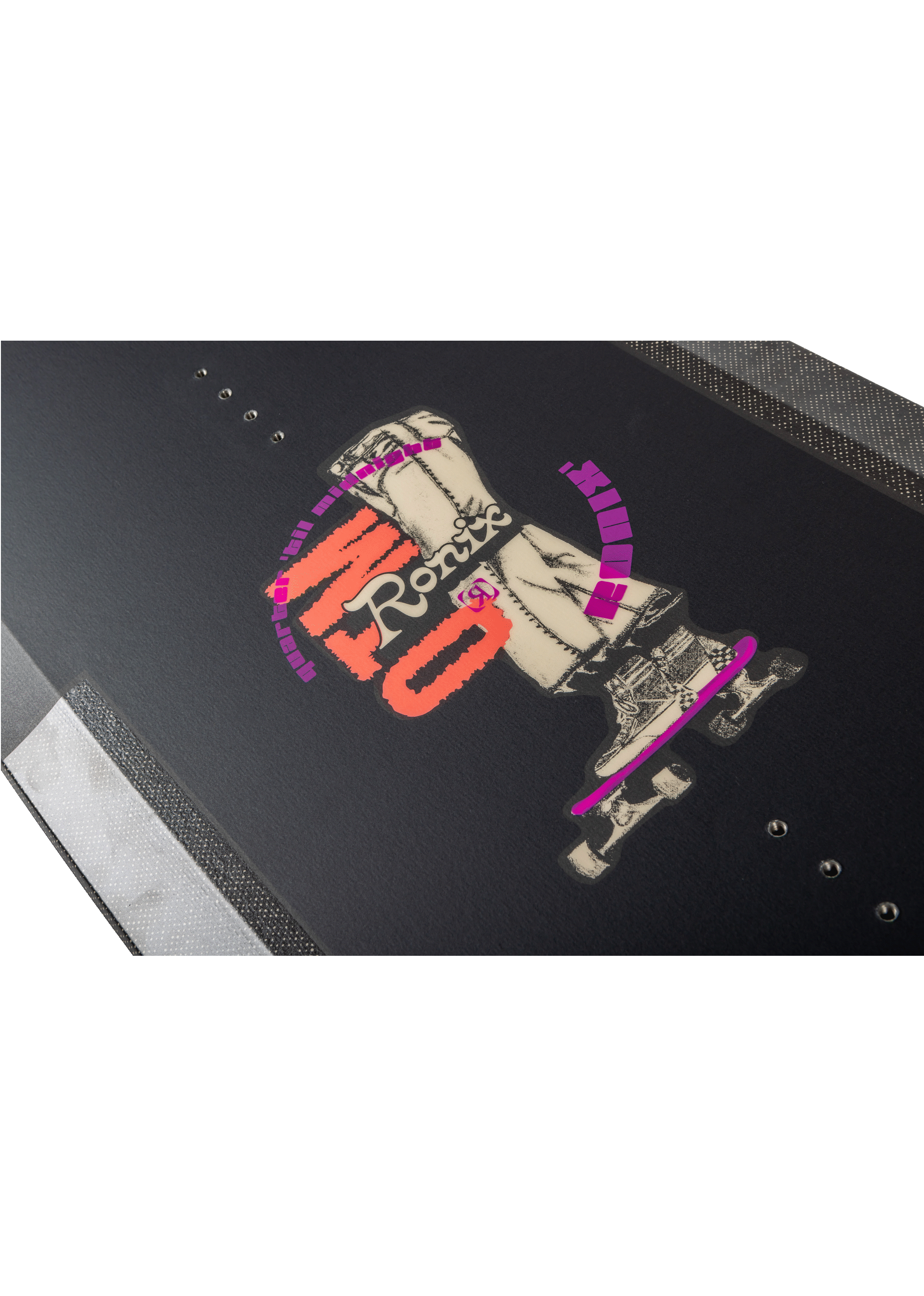RONIX WAKEBOARDS 2025 - Quarter 'Til Midnight SF - Skate Black / Coral