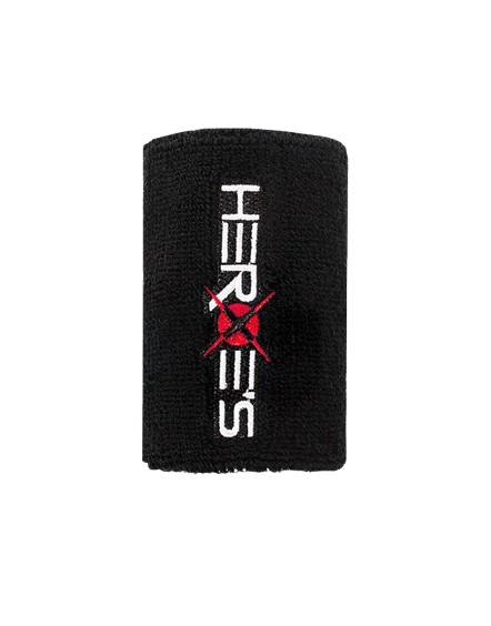 HEROES BLACK TERRY WRISTBAND