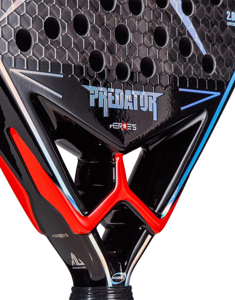 HEROES - PADEL RACKET - PREDATOR LTD HYDROGEN (rossa)