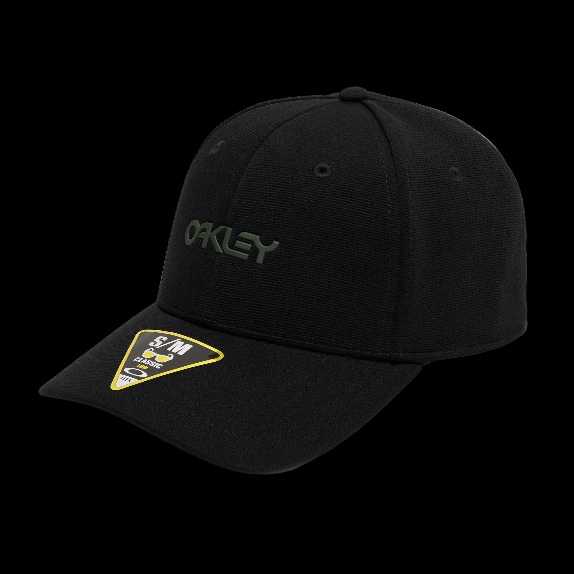 Oakley 6 Panel Stretch Metallic Hat (Blackout)
