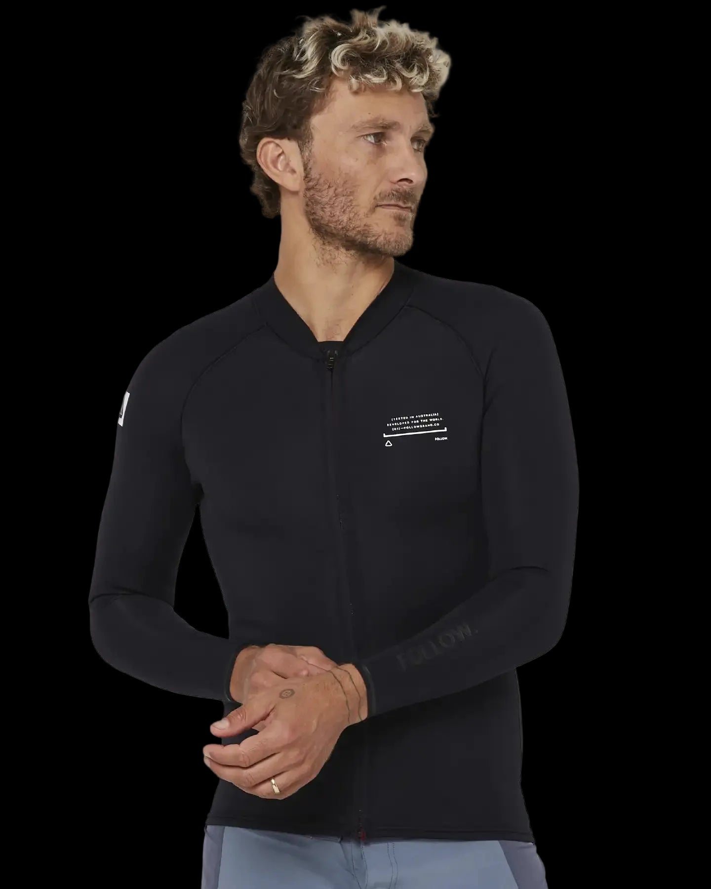 FOLLOW FZ 1mm Wetty Top in Black