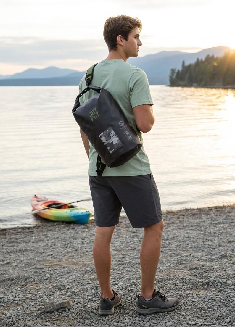 Jetpilot Venture 10l drysafe backpack - Black/Grey/Sage
