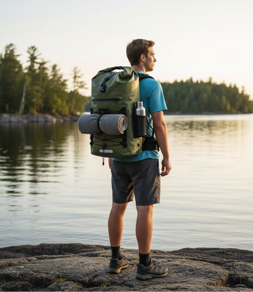 Jetpilot Venture 50L waterproof bag - sage