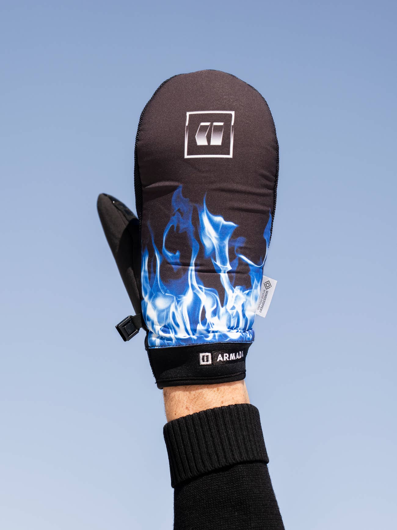 ARMADA _ CARMEL WINDSTOPPER MITT GLOVE - Cold Smoke
