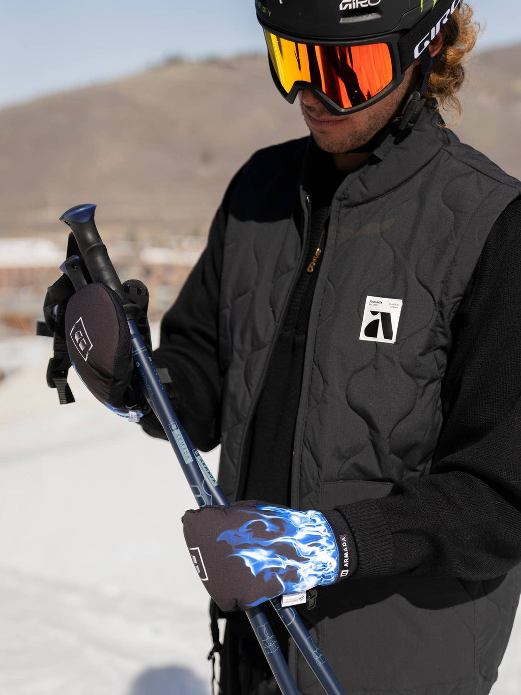 ARMADA _ CARMEL WINDSTOPPER MITT GLOVE - Cold Smoke