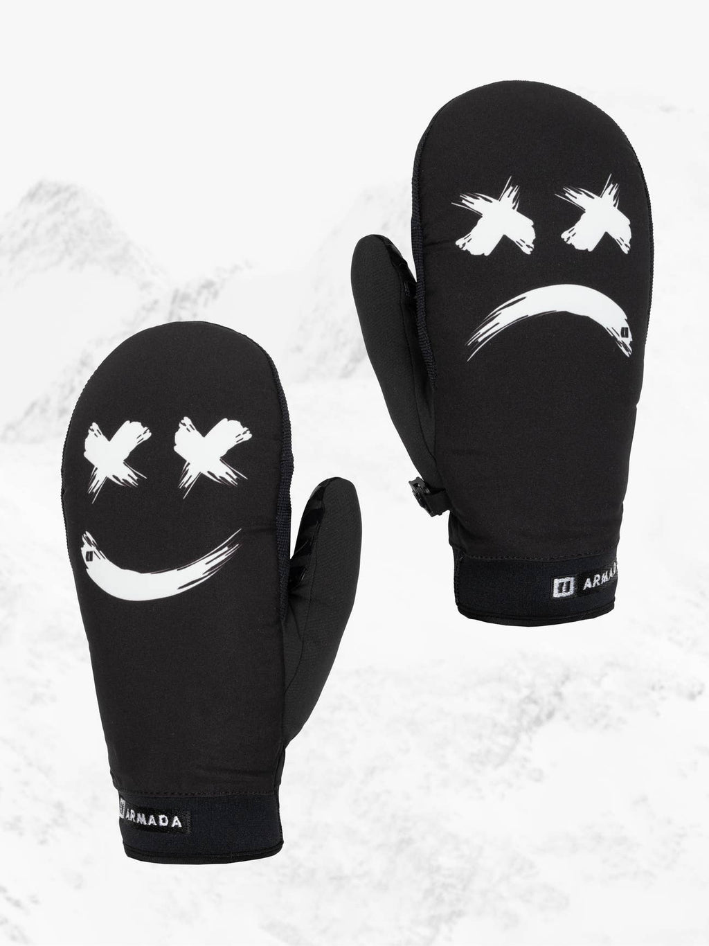 ARMADA _ CARMEL WINDSTOPPER MITT GLOVE - Off White Smiley