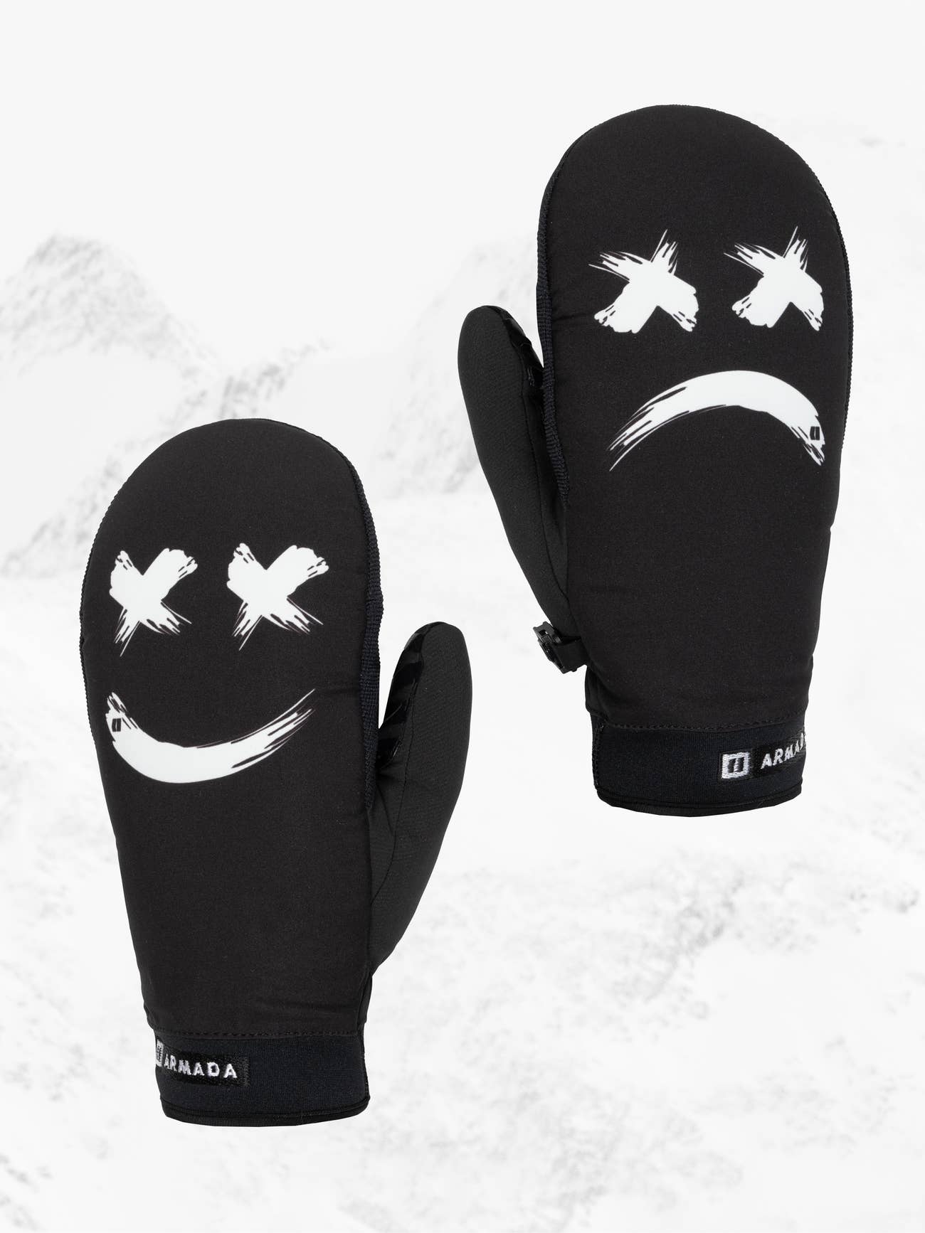 ARMADA _ CARMEL WINDSTOPPER MITT GLOVE - Off White Smiley