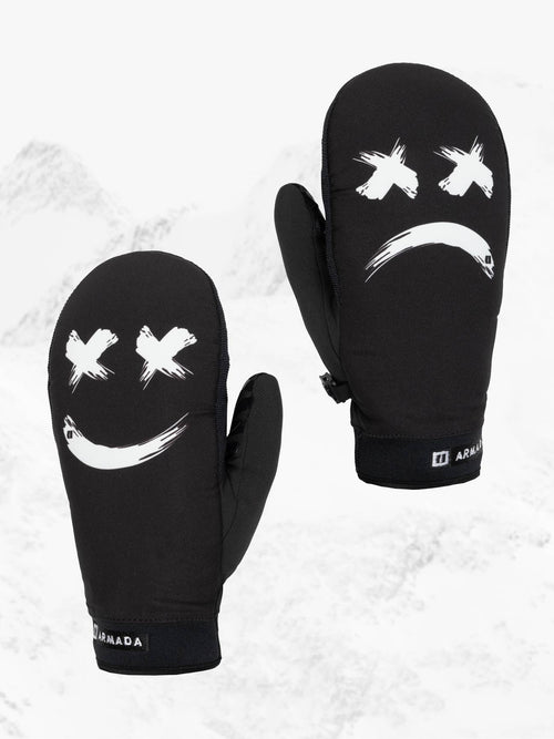 ARMADA _ CARMEL WINDSTOPPER MITT GLOVE - Off White Smiley