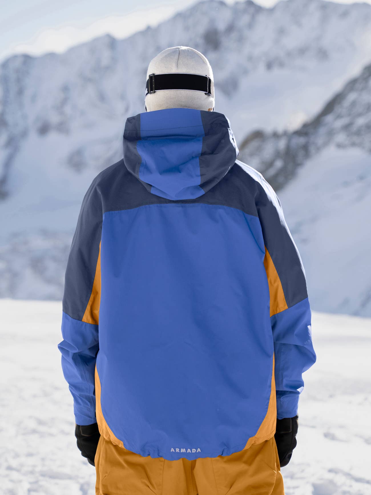 ARMADA _ ANSEL 2L SHELL JACKET - Dazzler-Navy-Golden
