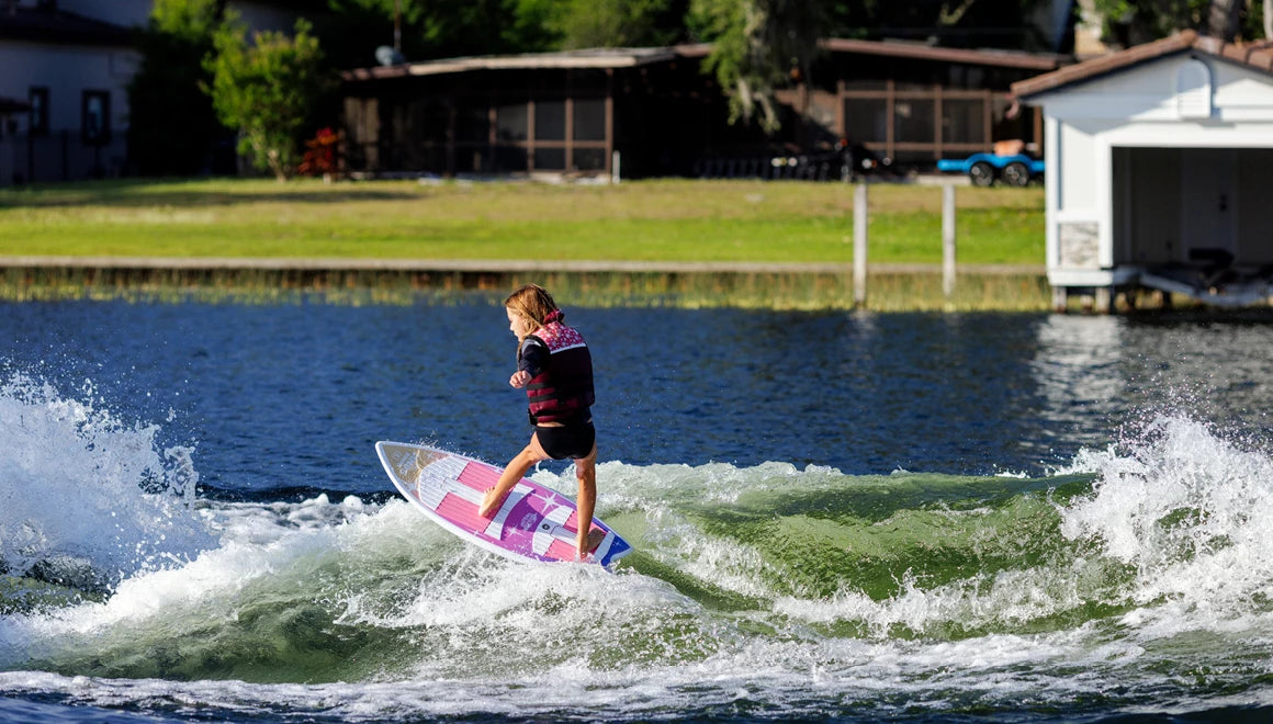 RONIX WAKESURF 2026 - Girl's Sonic - Fish - Pink Splash