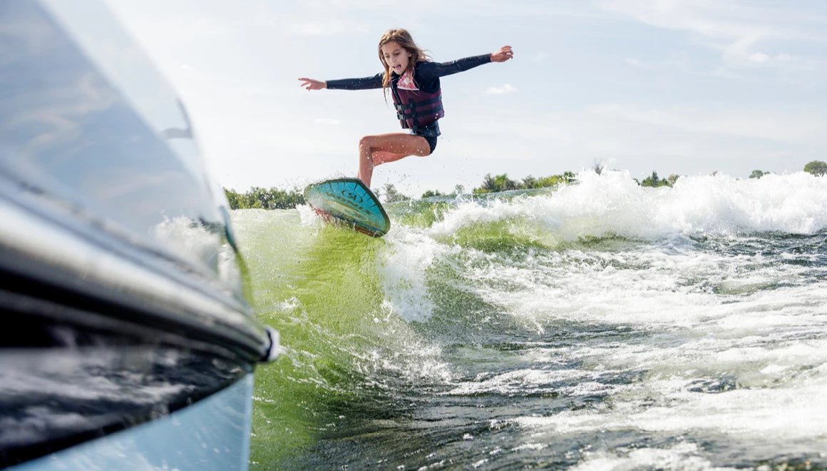 RONIX WAKESURF 2026 - Sonic - Skimmer - Blue / Red Fish Eye