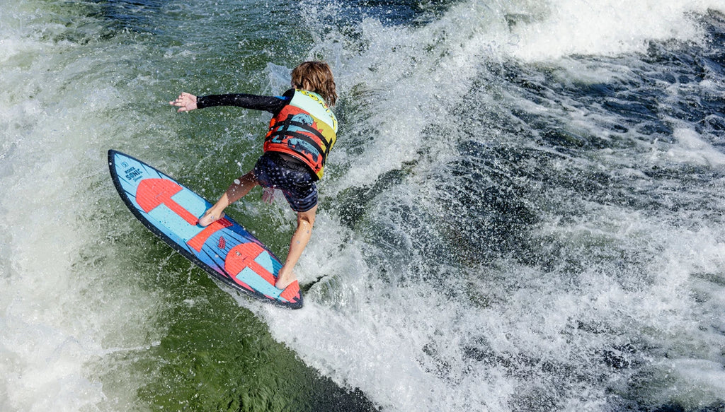RONIX WAKESURF 2026 - Sonic - Skimmer - Blue / Red Fish Eye