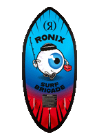 RONIX WAKESURF 2026 - Sonic - Skimmer - Blue / Red Fish Eye