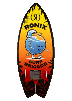 RONIX WAKESURF 2026 - Boy's Sonic - Fish - Sunset Splash