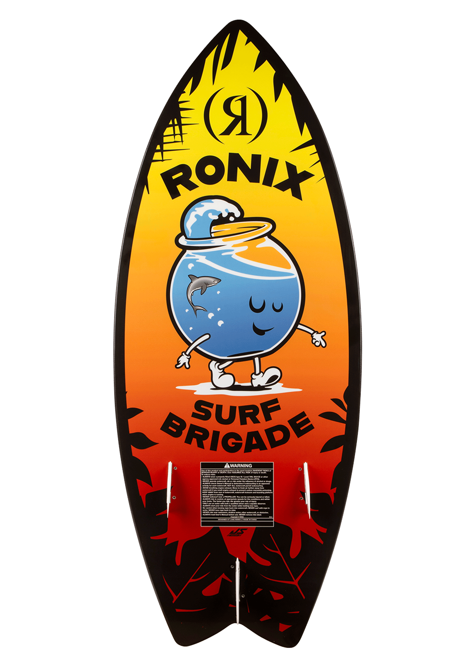 RONIX WAKESURF 2026 - Boy's Sonic - Fish - Sunset Splash