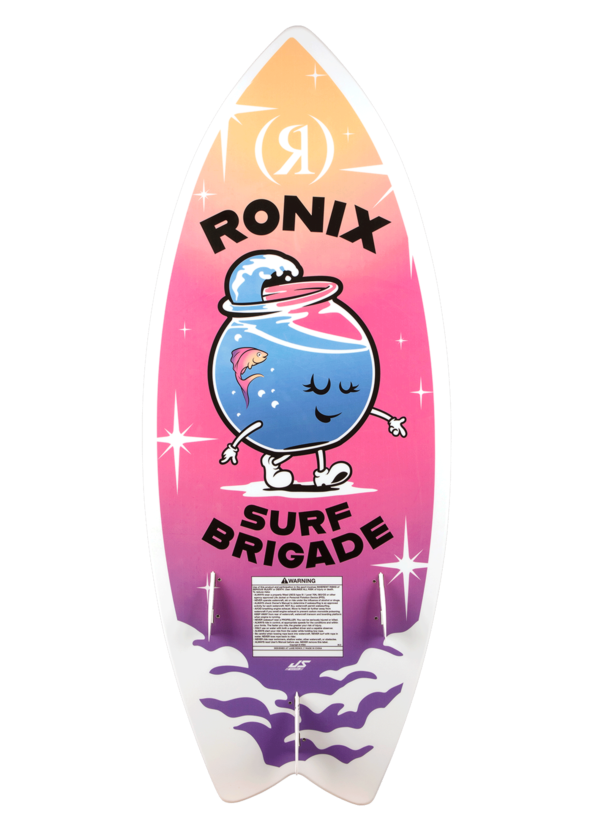 RONIX WAKESURF 2026 - Girl's Sonic - Fish - Pink Splash