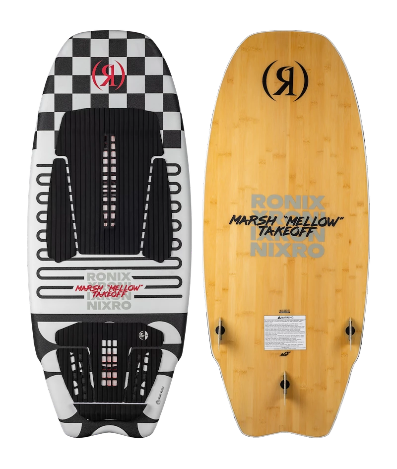 RONIX WAKESURF 2026 - Takeoff - Marsh 'Mellow' - Checkered / Bamboo