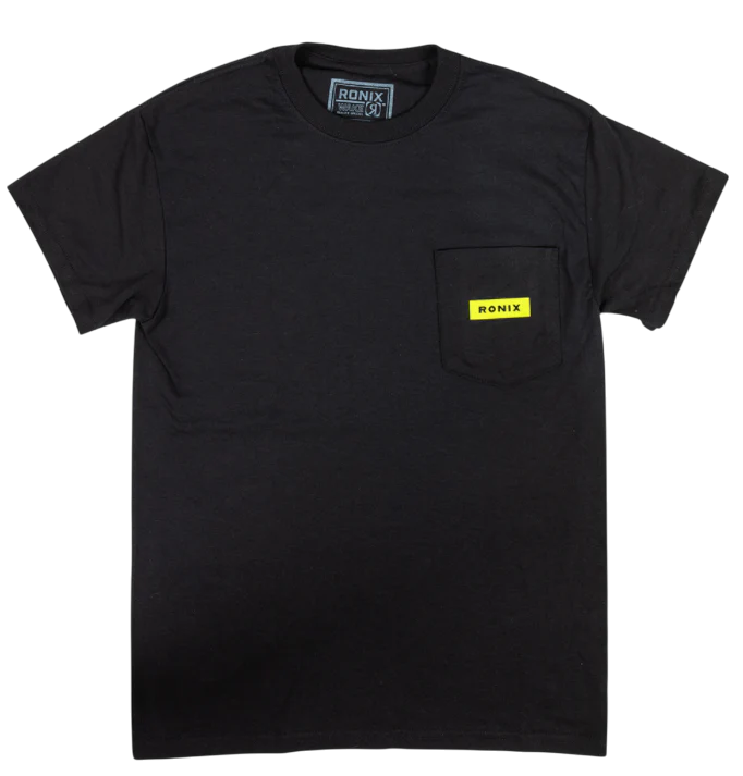 RONIX - MEGACORP - Pocket T-Shirt (2024) - Black / Yellow