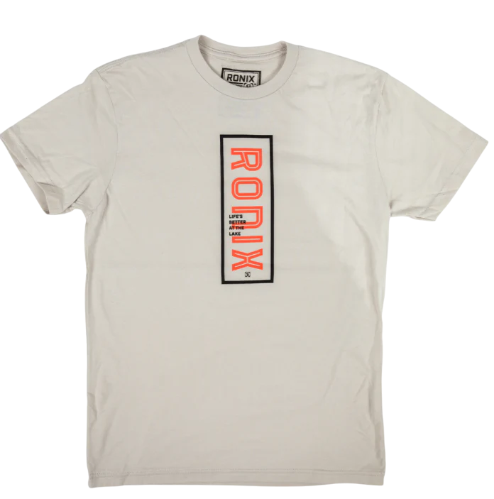 RONIX - Women's Lake - T-Shirt (2024) - Oatmeal / Neon Pink