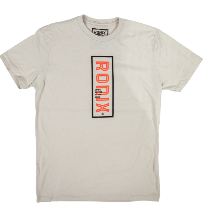RONIX - Women's Lake - T-Shirt (2024) - Oatmeal / Neon Pink