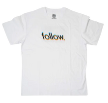 Load image into Gallery viewer, FOLLOW GLITCH TEE - WHITE
