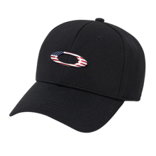 Load image into Gallery viewer, Oakley Tincan Cap (black/american flag)
