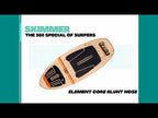 RONIX WAKESURF 2023 - Element Core - Blunt Nose Skimmer - Paulownia / Sunset