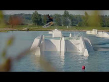Load and play video in Gallery viewer, RONIX WAKEBOARDS - ATMOS KID&#39;S PARK BOARD -  SPINE FLEX - White / Blue / Red
