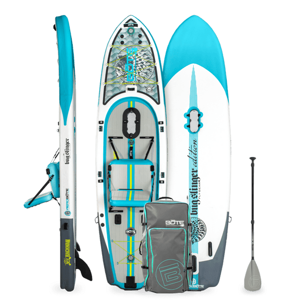 BOTE Rackham Aero 12′4″ Bug Slinger™ Silver King Inflatable Paddle Board
