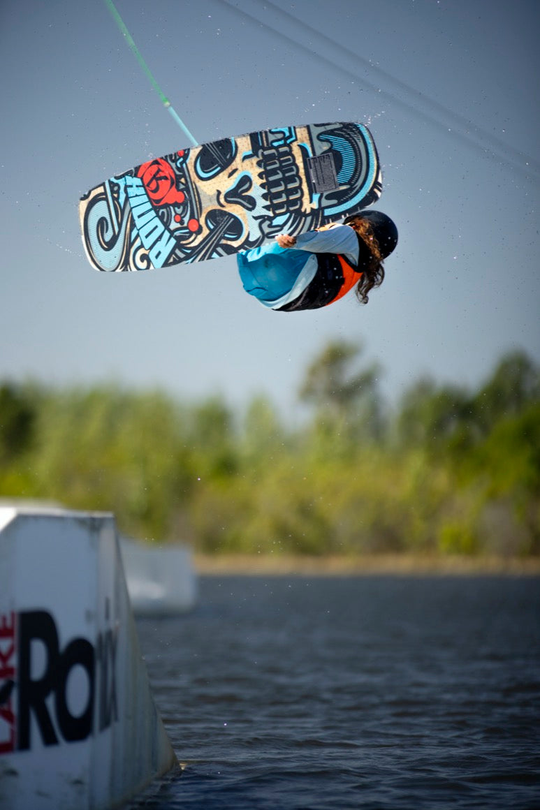 RONIX WAKEBOARDS - ATMOS KID'S PARK BOARD -  SPINE FLEX - White / Blue / Red