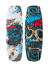 Load image into Gallery viewer, RONIX WAKEBOARDS - ATMOS KID&#39;S PARK BOARD -  SPINE FLEX - White / Blue / Red
