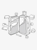 BURTON WHEELIE DOUBLE DECK 86L TRAVEL BAG
