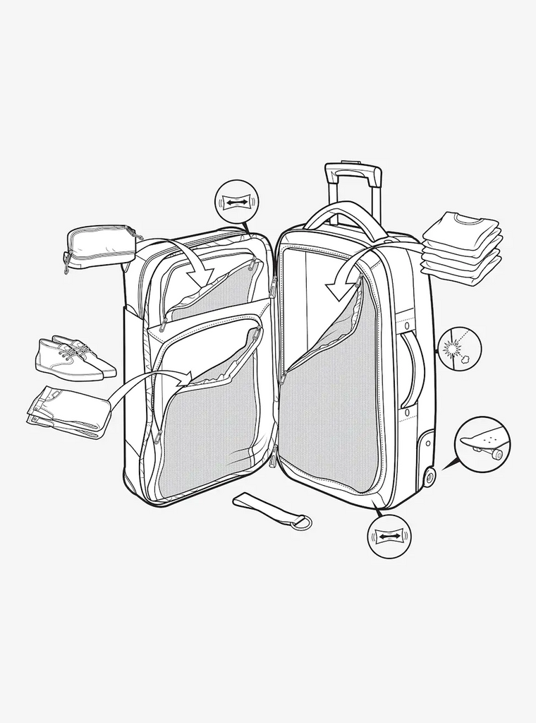BURTON WHEELIE DOUBLE DECK 86L TRAVEL BAG